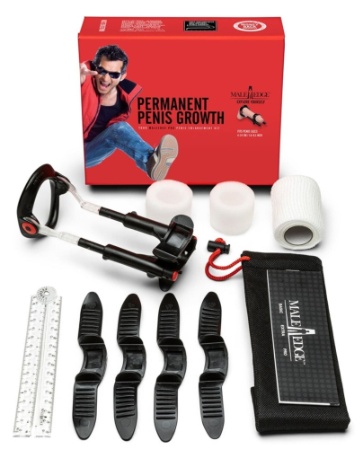 Екстендер для збільшення члена Male Edge Pro, ремінцевий, маса всього 65 г, міцний пластик - фото №8