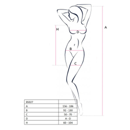 Бодістокінг Passion BS027 black, сукня-сітка на бретелях, дуже відверта - - фото №4