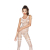 Бодістокінг Passion BS045 white, комбінезон, імітація панчох і боді - фото