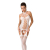 Бодістокінг Passion BS056 white, комбінезон, імітація панчох 
