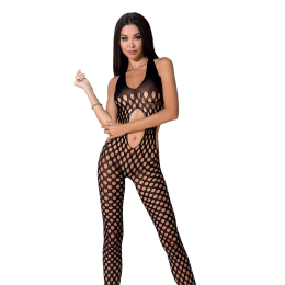 Сексуальний бодістокінг Passion BS065 One Size, Black, комбінезон, велика сітка - фото
