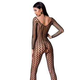 Бодістокінг Passion BS068 black, комбінезон, велика сітка, довгий рукав - - фото №2