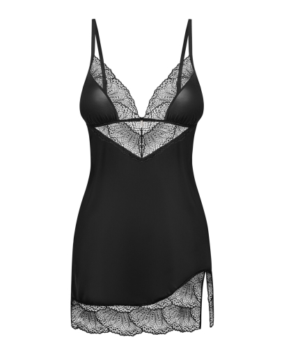 Пеньюар і трусики Obsessive Lobellis chemise & thong M/L - фото №3