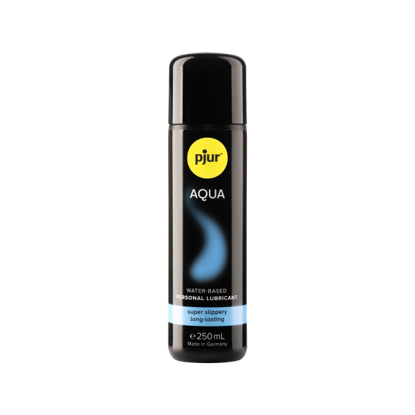 Лубрикант на водній основі pjur Aqua 250 мл, ефект оксамитової шкіри без прилипання - фото