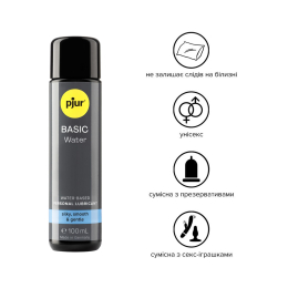 Змазка на водній основі pjur Basic waterbased 100 мл, ідеальна для новачків, найкраща ціна/якість - - фото №2