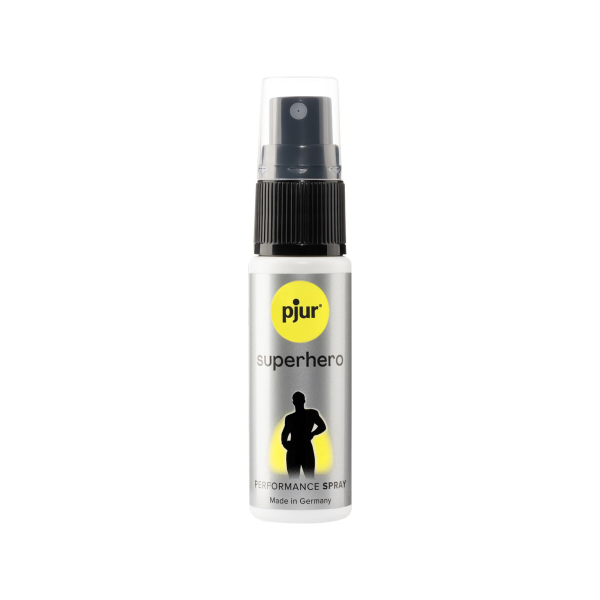 Пролонгувальний спрей pjur Superhero Spray 20 мл, всотується в шкіру, натуральні компоненти - фото