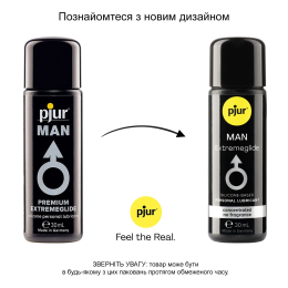 Густа силіконова змазка pjur MAN Premium Extremeglide 30 мл із тривалим ефектом, економна - - фото №3