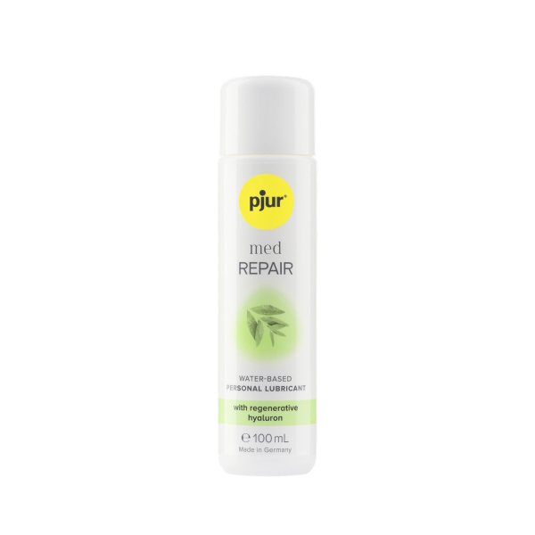 Лубрикант на водній основі pjur MED Repair glide 100 мл з регенерувальним гіалуроном для сухої шкіри - фото