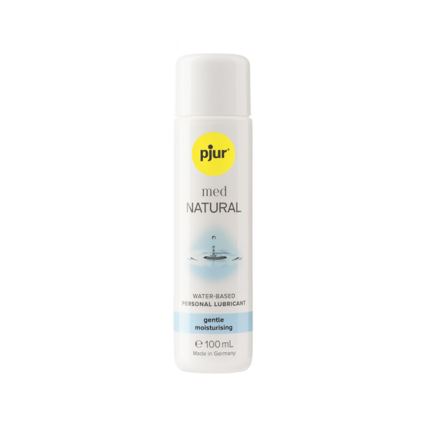 Лубрикант на водній основі pjur MED Natural glide 100 мл спеціально для сухої та чутливої ??шкіри - фото