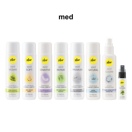 Лубрикант на водній основі pjur MED Natural glide 100 мл спеціально для сухої та чутливої ??шкіри - фото №5
