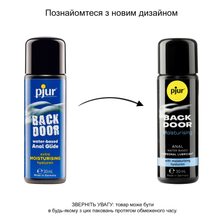 Анальна змазка pjur backdoor Comfort water glide 30 мл на водній основі з гіалуроном - фото №3