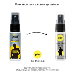 Пролонгувальний спрей pjur Superhero Strong Spray 20 ml, з екстрактом імбиру, всотується в шкіру - - фото №3