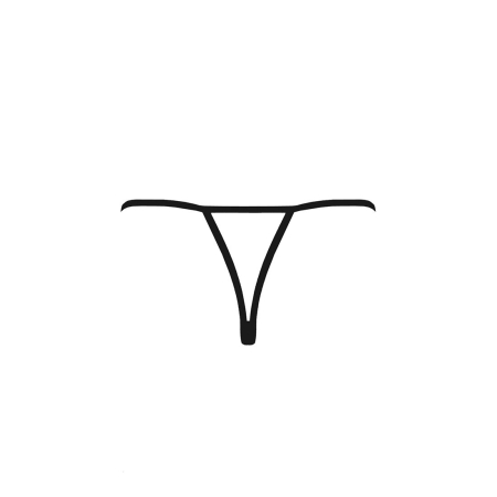 Трусики мереживні з доступом Passion Exclusive VIOLANTE THONG XXL/XXXL, black - фото №6