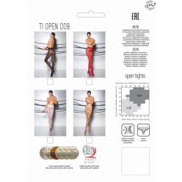 Еротичні колготки Passion TIOPEN 008 1/2 (30 den), black, з вирізом - - фото №6