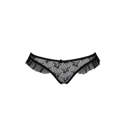 Трусики з оборками Passion Exclusive DONIA THONG S/M, black №5