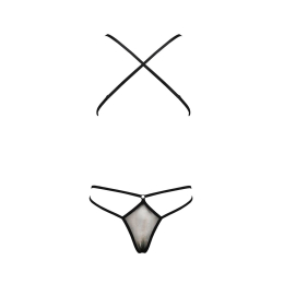 Боді монокіні з декольте Passion ERZA BODY L/XL, black - - фото №4