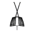 Комплект білизни Passion Exclusive INDRA SET OpenBra XXL/XXXL, black, стрінги, портупея з бахромою - фото №6