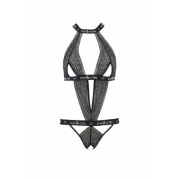 Напівпрозоре боді з вирізами Passion Exclusive Mirajane Body black L/XL, black - №5