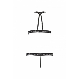 Напівпрозоре боді з вирізами Passion Exclusive Mirajane Body black XXL/XXXL, black - №6