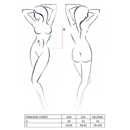 Напівпрозорий корсет Passion Exclusive MIRAJANE CORSET XXL/XXXL, black - - фото №7
