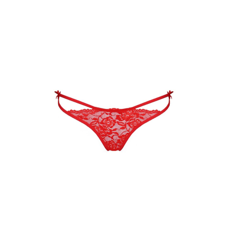Трусики на зав'язочках з боків Passion Exclusive WARDA THONG L/XL, red №5