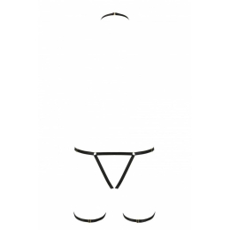 Портупея-стрепи на все тіло Passion Exclusive BRENDA L/XL, black - - фото №6