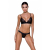 Комплект білизни Passion Exclusive GLAMISS SET S/M, black - фото