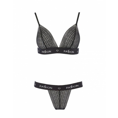 Комплект білизни Passion Exclusive GLAMISS SET XXL/XXXL, black - фото №3