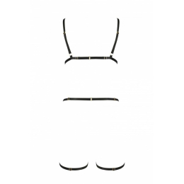 Портупея-стрепи на все тіло Passion Exclusive INDICA L/XL, black - - фото №6