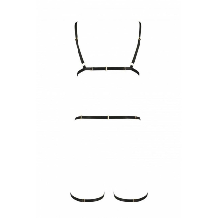 Портупея-стрепи на все тіло Passion Exclusive INDICA S/M, black - фото №6