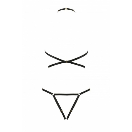 Портупея-боді зі стреп Passion Exclusive IVENA S/M, black - фото №6