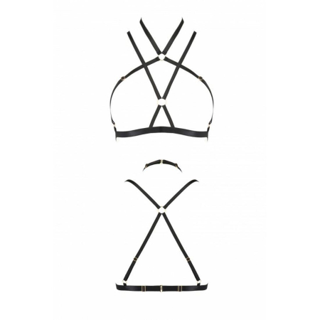 Портупея-стрепи Passion Exclusive KELIS BRA L/XL, black - фото №5