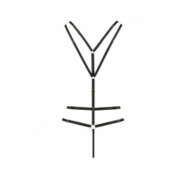 Відкритий боді зі стреп Passion Exclusive MEGGY S/M, black - - фото №6