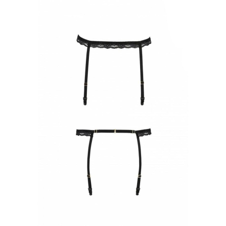 Пояс-стрепи для панчох Passion Exclusive SHELLY GARTER BELT S/M, black - фото №5