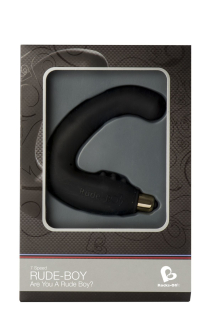 Вібромасажер простати Rocks Off Rude-Boy Black, масаж промежини, макс. діаметр 2,5 см - - фото №2