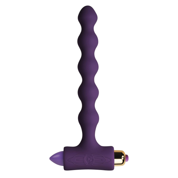 Анальний вібратор Rocks Off Petite Sensations — Pearls Purple - фото