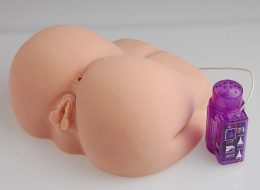 Мастурбатор-попка Kokos Oknyeo 2WayPlus з функцією масажу та вібрацією, два входи: вагіна та попка - - фото №4