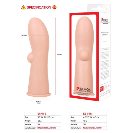 Насадка на член Kokos Extreme Sleeve ES.01 розмір S - фото №4
