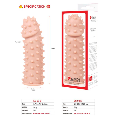 Насадка на член Kokos Extreme Sleeve ES.03 розмір S - фото №5