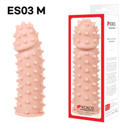 Насадка на член Kokos Extreme Sleeve ES.03 розмір M, потовщувальна, стимулюючий рельєф - - фото №3