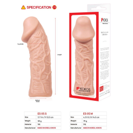 Насадка на член Kokos Extreme Sleeve ES.05 розмір M - - фото №4