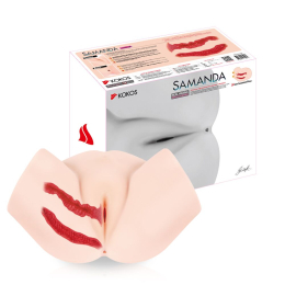 Мастурбатор-півторс Kokos Samanda, два входи: вагіна і попка - - фото №8