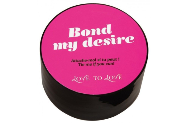 Скотч для бондажа Love To Love BOND MY DESIRE (15м) Чорний, не липне до шкіри і волосків - фото