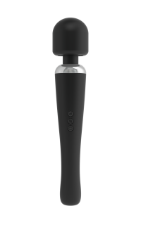 Потужний вібромасажер Dorcel Megawand Black перезаряджуваний, 160 режимів - фото
