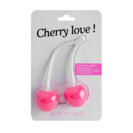 Вагінальні кульки Love To Love CHERRY LOVE, діаметр 3,5 см, маса 77 г - - фото №2