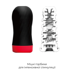 Мастурбатор Tenga Air-Tech Twist Tickle Red зі змінною тугістю обхвату, ефект глибокого мінету - - фото №3