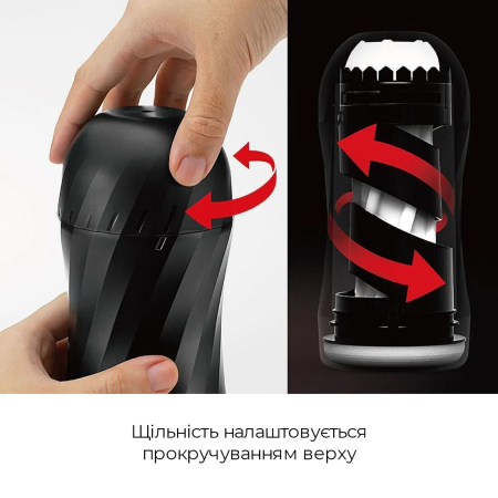 Мастурбатор Tenga Air-Tech Twist Tickle Red зі змінною тугістю обхвату, ефект глибокого мінету №4