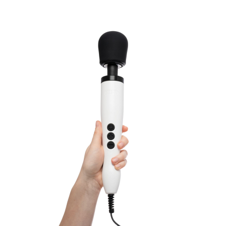 Вібромасажер DOXY Original White, дуже потужний, живлення 220В, пульсівні вібрації - фото №8