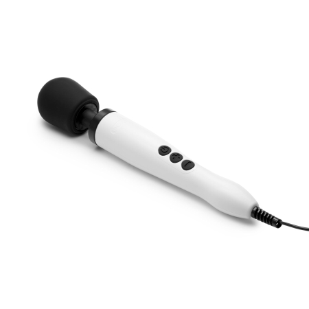 Вібромасажер DOXY Original White, дуже потужний, живлення 220В, пульсівні вібрації - фото №4