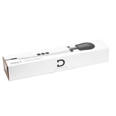 Вібромасажер DOXY Original White, дуже потужний, живлення 220В, пульсівні вібрації - фото №10